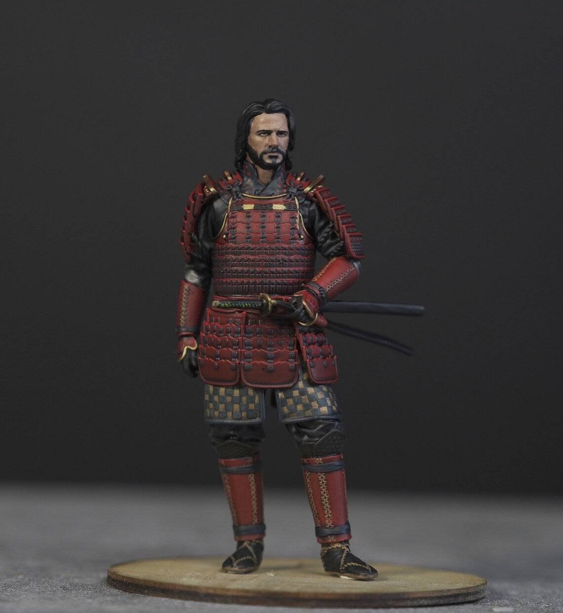 Tom samurai figure 1:18 to HO scale handpaint high detail