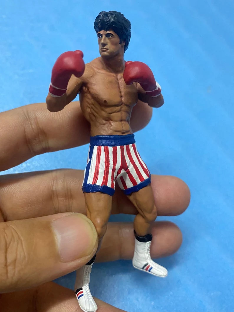 Rock Boxer figure hand painted high detail 1:18 to HO scale