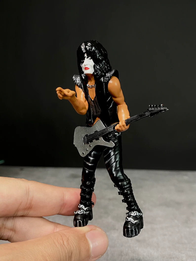 Rocker whiteface figure handpaint high detail 1:18 scale (4inches)