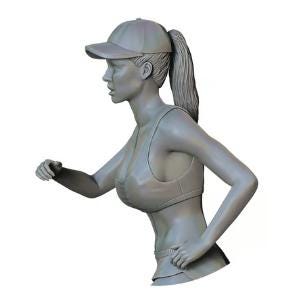 Running woman figure 1:18 to 1/64 HO scale handpaint high detail